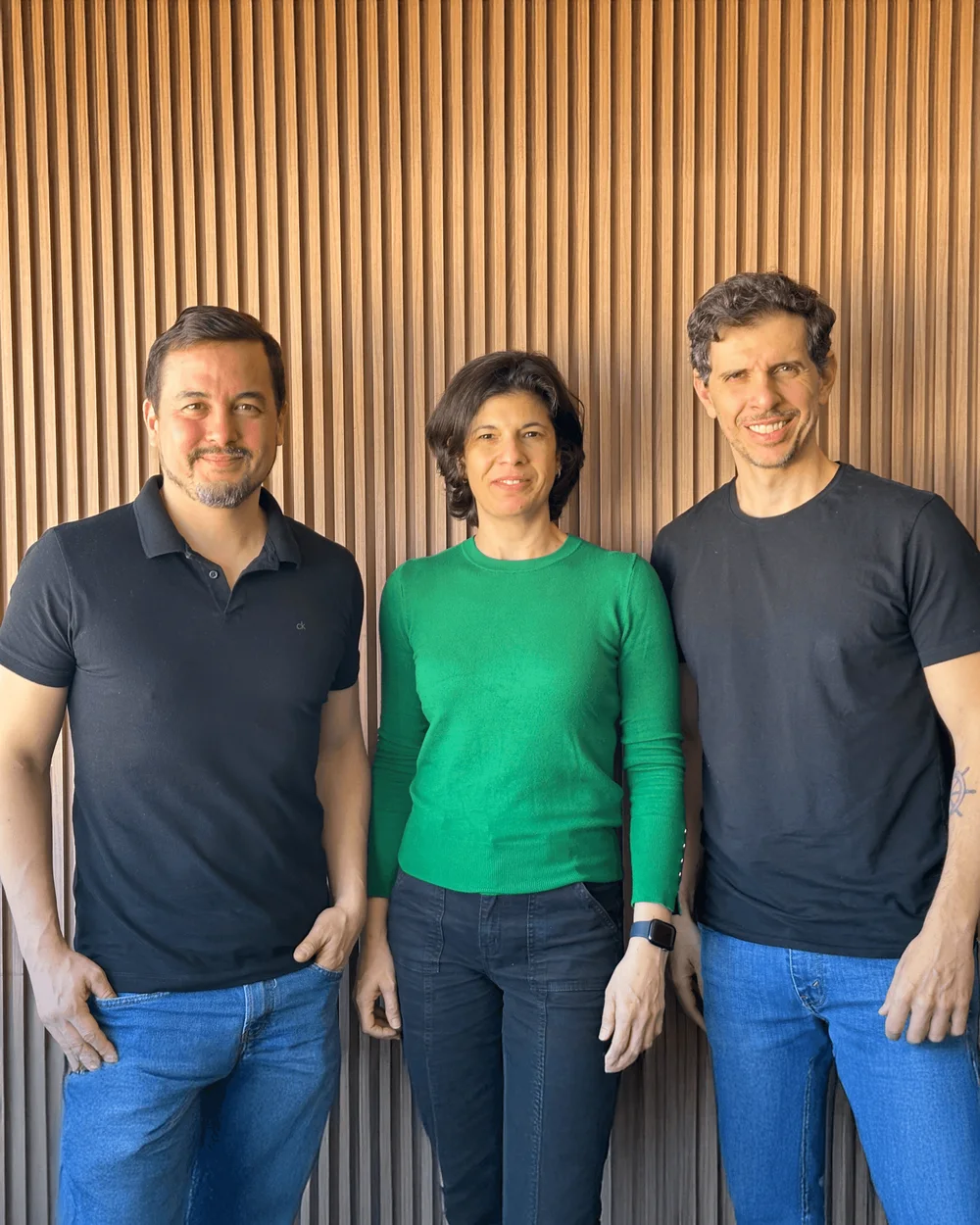 Fernanda Castilho, Ivan Cassola e Rafael Haiashida, sócios do C2H Atelier de arquitetura
