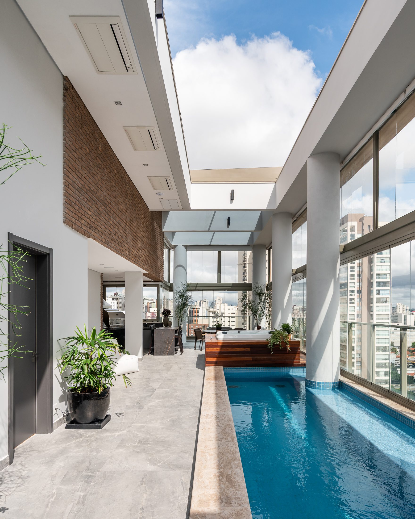 Áreas de lazer em apartamentos